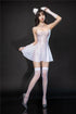 Satin Smooth Backless Pleated Micro Mini Dress for Women